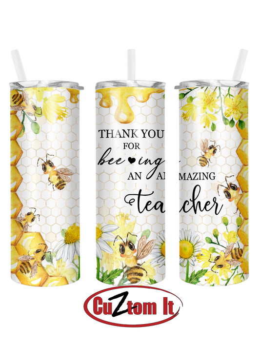 Bee-ing Amazing Teacher Tumbler